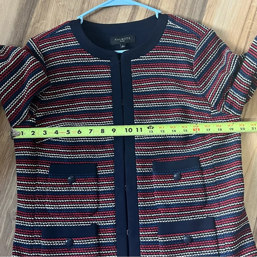 Talbots Tweed Jacket/Blazer size Large Petite - Picture 4 of 8